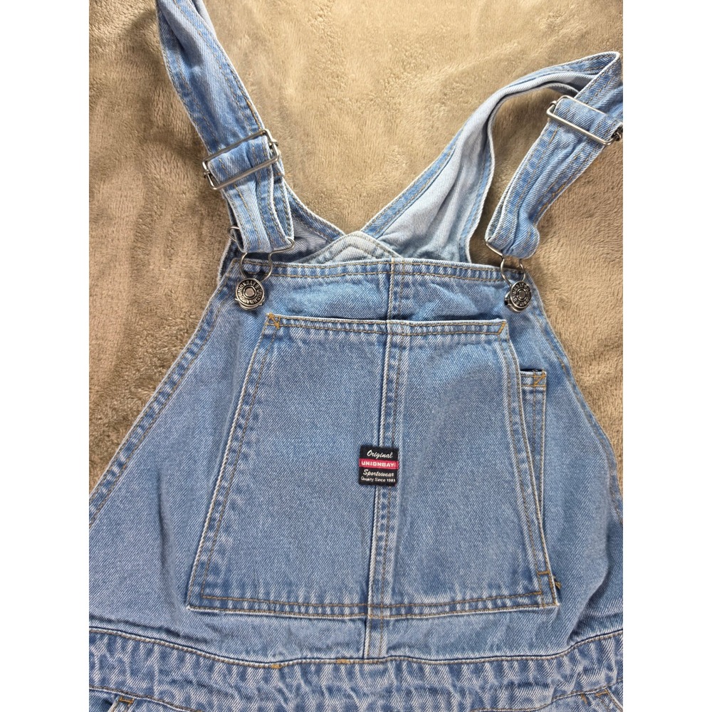 Unionbay Vintage Y2K Denim Overalls Womens Medium Light Wash Carpenter JB61605 - Picture 7 of 12
